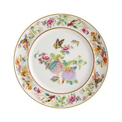 Plato llano "Anona" de porcelana en multicolor, Ø 27,9 x 3 cm | Paço Real