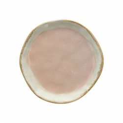 Plato llano de gres en rosa, 26 x 26 x 2,5 cm | Amelie