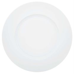 Plato llano de porcelana en blanco, Ø 29,9 x 2,3 cm | Silk Road White