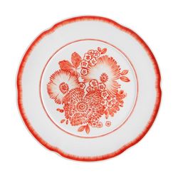 Plato llano de porcelana en coral, Ø 29 x 2 cm | Coralina