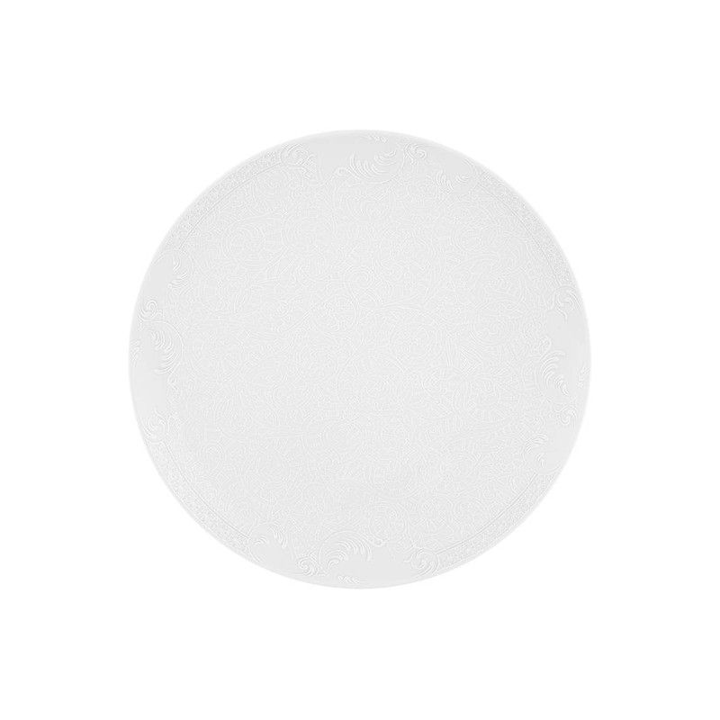 Plato llano de porcelana en multicolor, Ø 27,6 x 3,4 cm | Duality