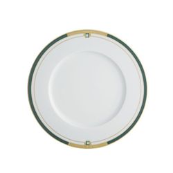 Plato llano de porcelana en multicolor, Ø 29,9 x 2,3 cm | Emerald