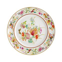 Plato llano "Granada" de porcelana en multicolor, Ø 27,9 x 3 cm | Paço Real