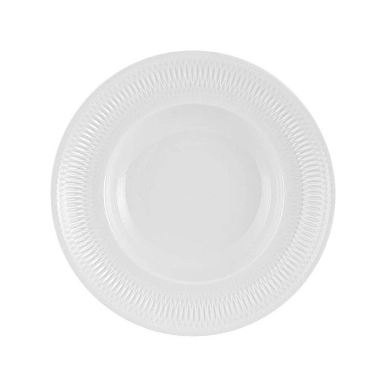 Plato para pasta de porcelana en blanco, 27,7 x 27,7 x 5,8 cm | Utopía