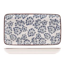 Plato porcelana rectangular Seta 11x20cm surtidos (min. 6 un)