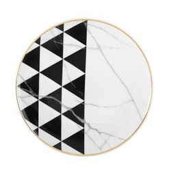 Plato Postre porcelana Carrara, Ø22x2,1 cm