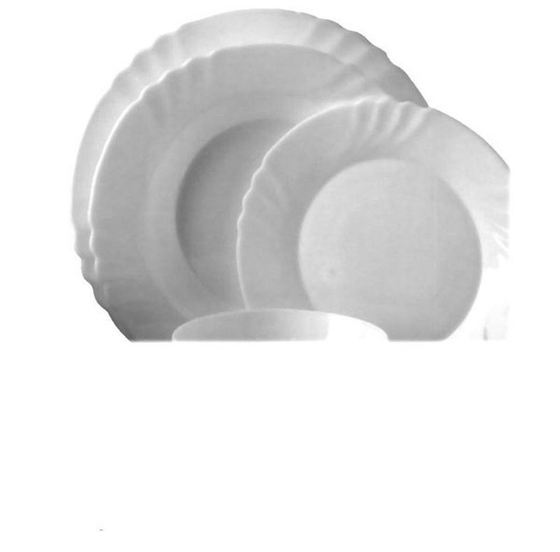 Plato Postre Trianon Blanco 19,5 CM
