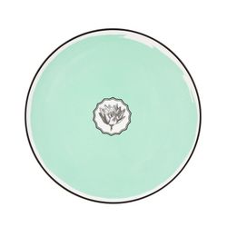 Plato presentación de porcelana en verde, Ø 33,7 x 1,6 cm | Herbariae Parade