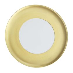 Plato Presentacíon porcelana Domo Gold, Ø32,7x2,8 cm