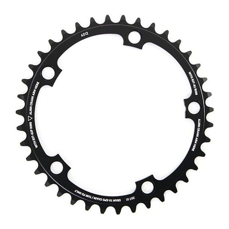 Plato sram red x-glide yaw 34d 110 bcd 3 mm offset 10v negro