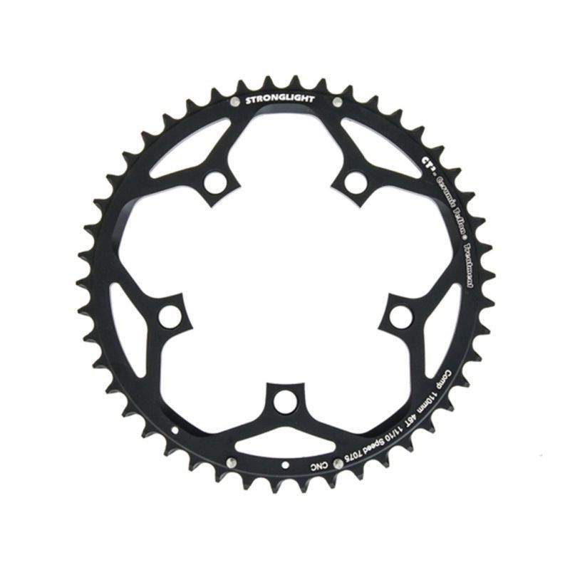 Plato stronglight ct2 110 mm 10/11v.negro 46 dientes