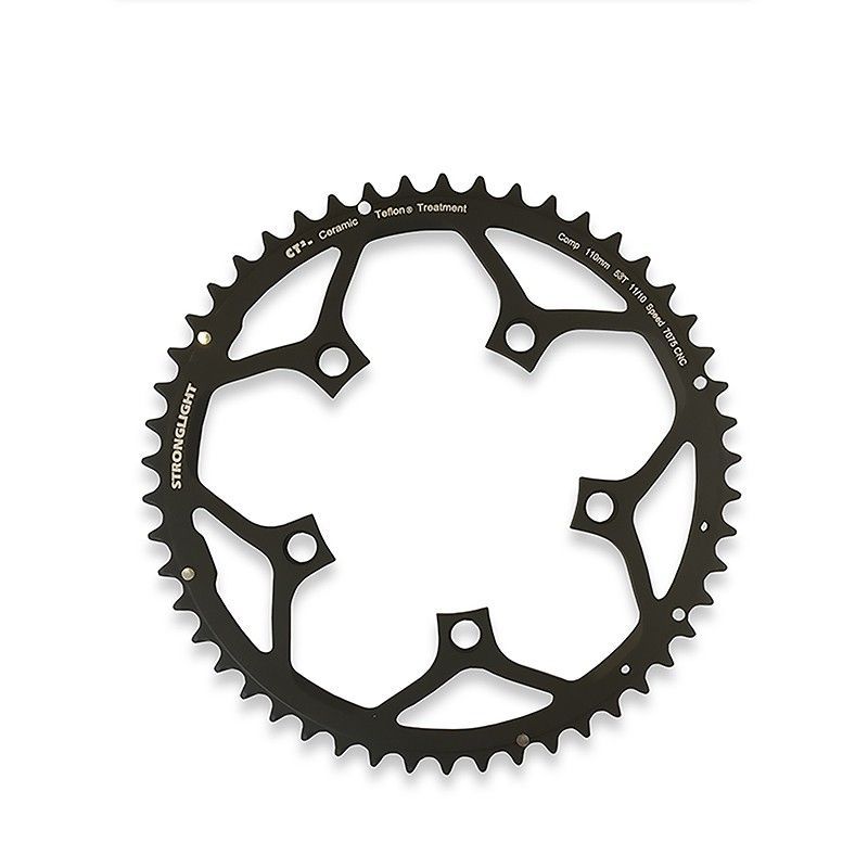 Plato stronglight ct2 110 mm 10/11v.negro 53 dientes