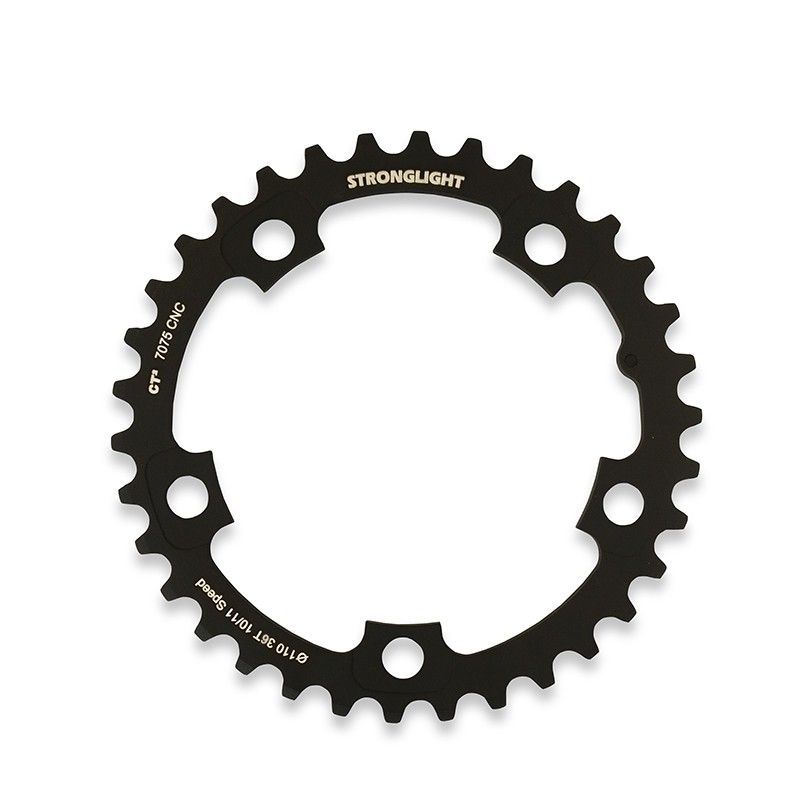Plato stronglight ct2 adaptable dura-ace/ultegra negro 110 mm 36 dientes