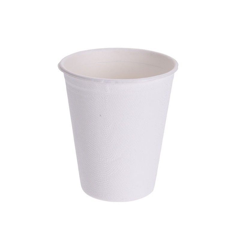 Platos y vasos desechables Set 8 Vasos Carton Biodegradable