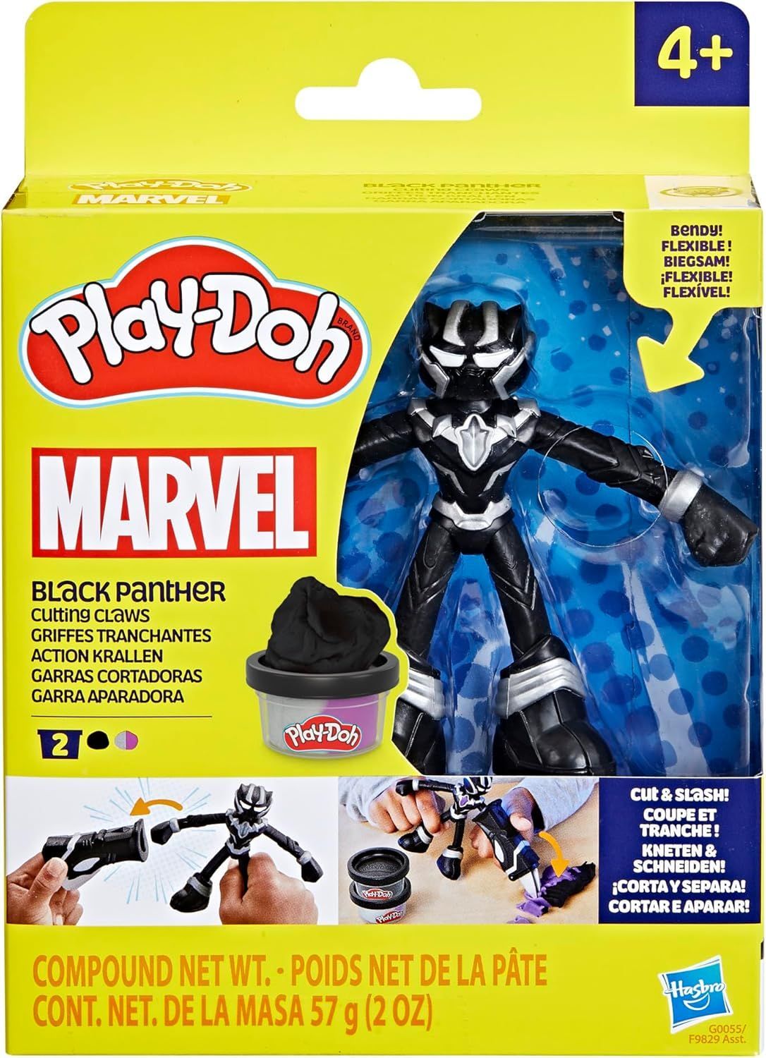 Play-Doh Marvel - Black Panther Garras cortadoras