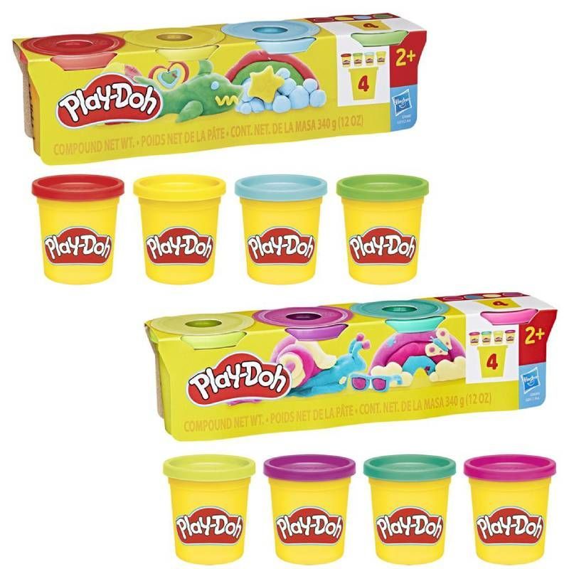 PLAY-DOH PACK DE 4 BOTES