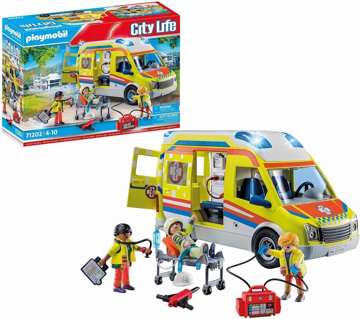Playmobil City Life - Ambulancia con luz y Sonido