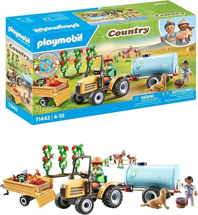 Playmobil Country - Tractor con tráiler y Cisterna
