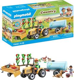 Playmobil Country - Tractor con tráiler y Cisterna