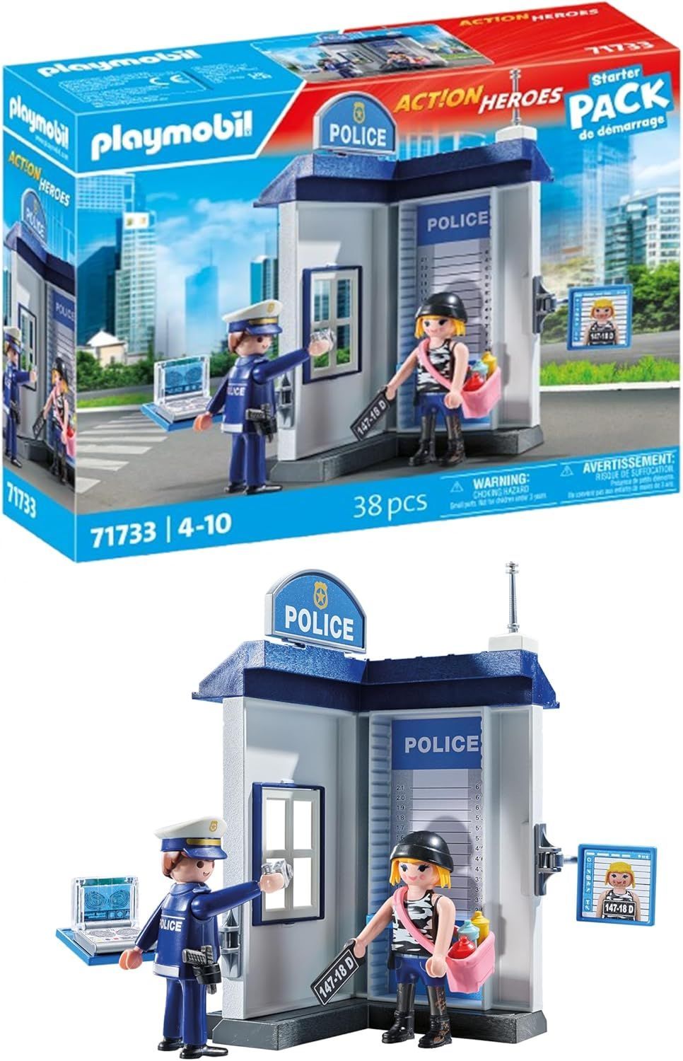 Playmobil - Starter Pack - City Action - Sala De Policía