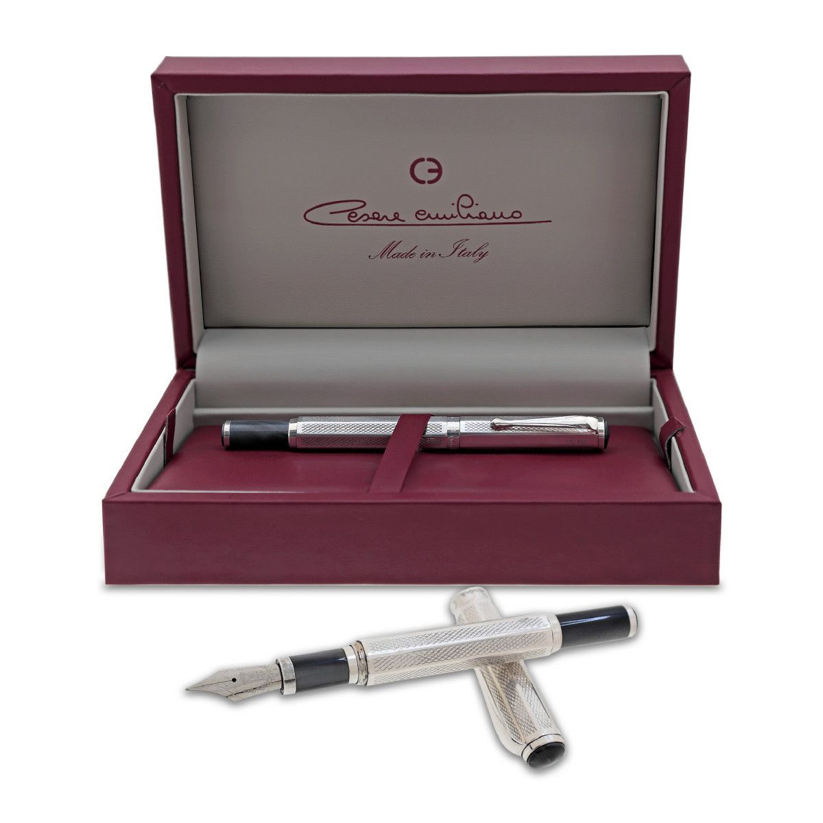 Pluma Plata/Resina XS309-Q Plateada