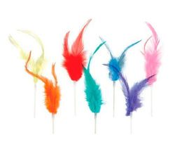Plumas colores pequeñas 8cm. Plumas de colores de Pascua
