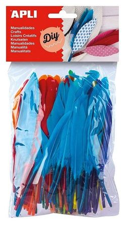 Plumas indio colores surtidos 100 u.