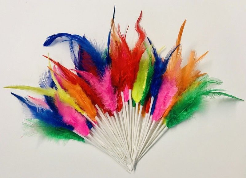 Plumas Mona de Pascua 8 cm 50 und.