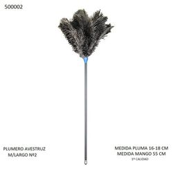 Plumero Avestruz Mango Largo (500002)N?2