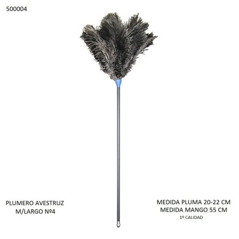 Plumero Avestruz Mango Largo (500004)N?4