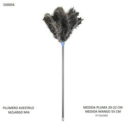 Plumero Avestruz Mango Largo (500004)N?4