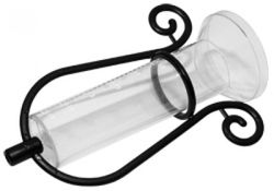 Pluviómetro con soporte