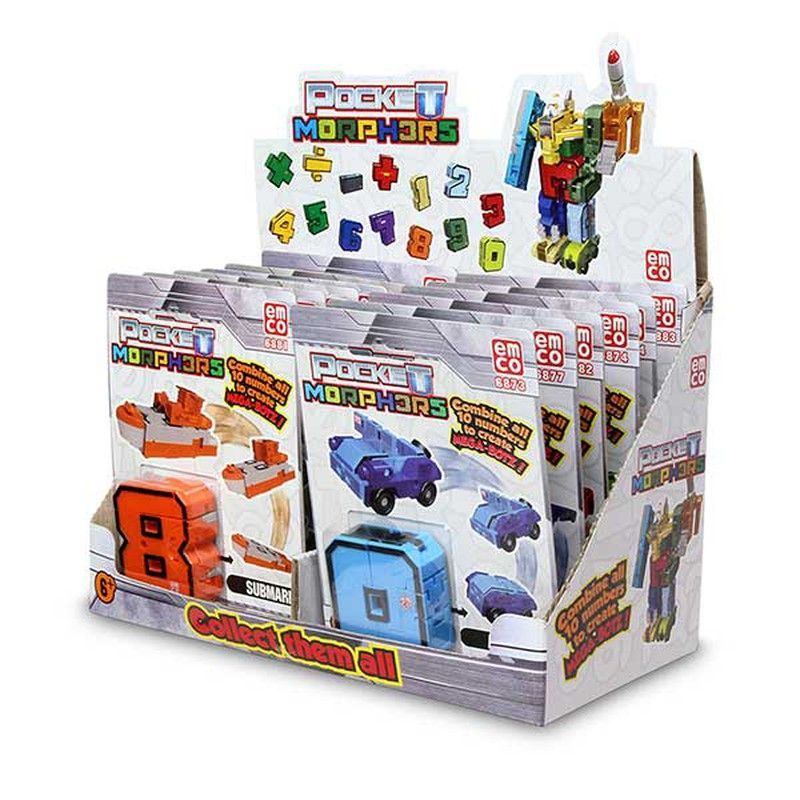 Pocket Morphers Transformable - DISPONIBLES NÚMEROS 0, 1, 3, 4, 5, 8, 9.