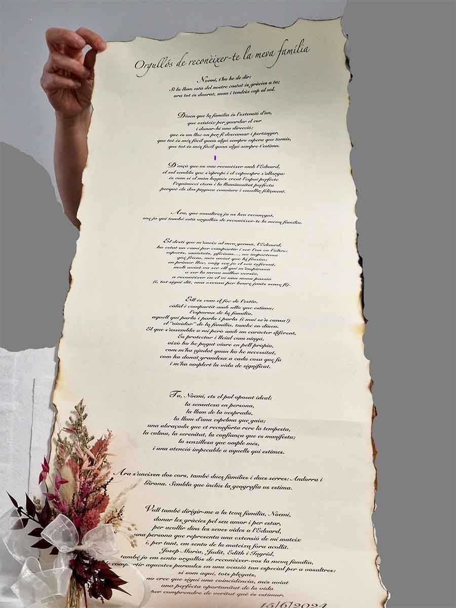 Poesías o Textos Largos Personalizados