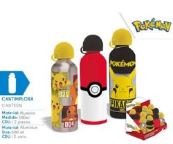 Pokemon Botella A.Inox 500 Pk0001