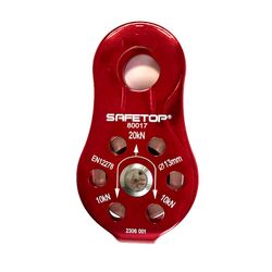 POLEA de aluminio, 20 KN, para cuerdas diametro máx 13 mm