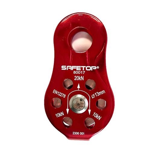 POLEA de aluminio, 20 KN, para cuerdas diametro máx 13 mm