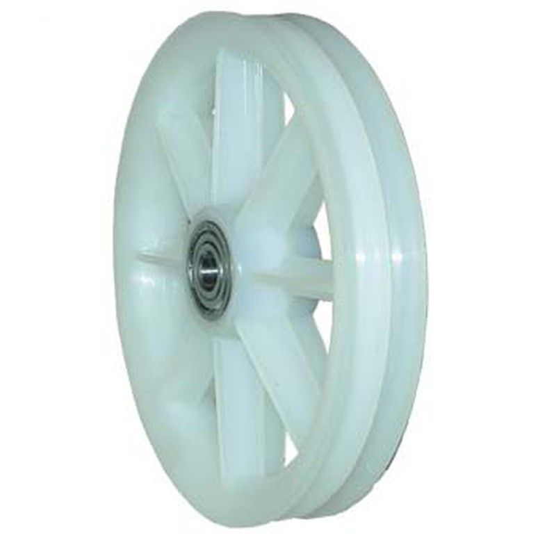 Polea nylon puerta basculante 2 canales de 7,0 mm