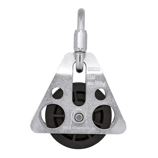 POLEA para trípode de acero, para cuerdas de 12 mm