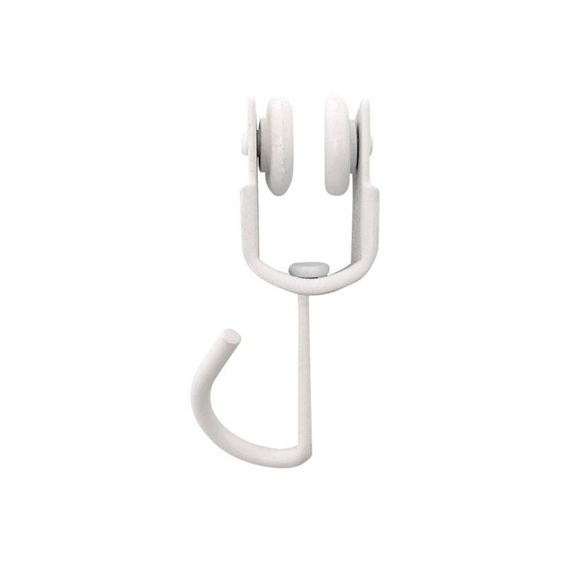 Polea Riel Cortina Interior Toldo Blanca 10 Unidades