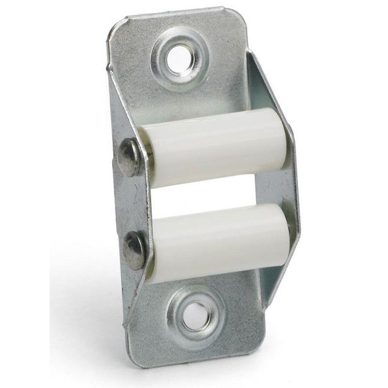 Poleita C-22 metalica con 2 rodillos Nylon