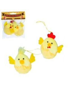 Pollito y gallina de pascua de 7cm