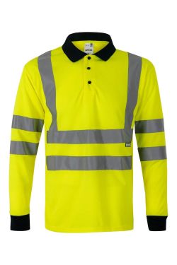 Polo bicolor manga larga AV