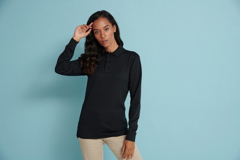 Polo Cool Plus® Manga Larga Unisex