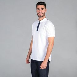 Polo de hombre cuello mao negro o blanco