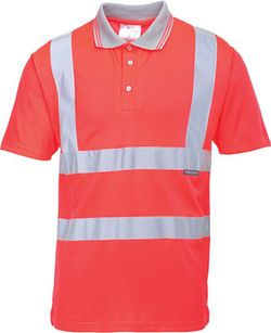 Polo de manga corta de alta visibilidad