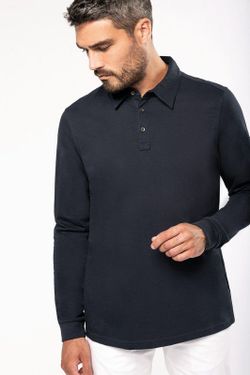 Polo jersey manga larga hombre