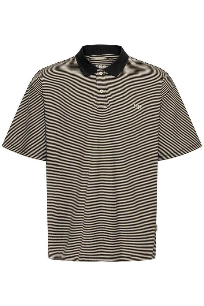 Polo m/c con rayas bicolor Blend Of America Navy