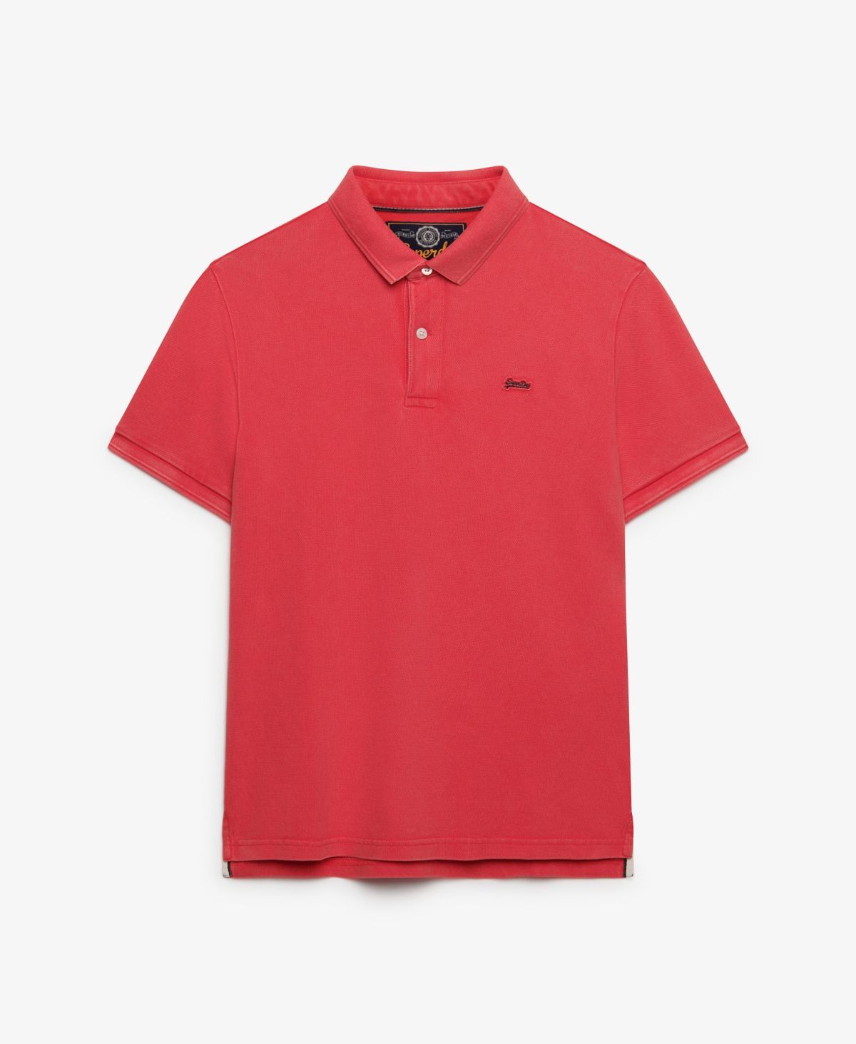 Polo m/c piqué básico Superdry Raspberry
