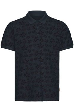 Polo m/c piqué con estampado flores monocolor Blend Of America Dark Grey